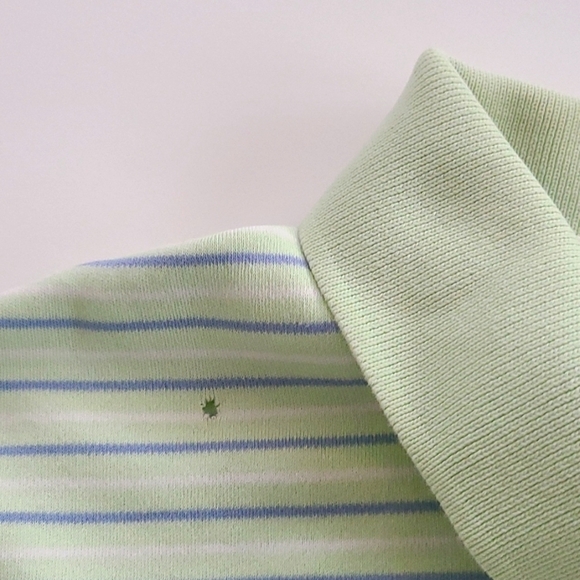𝅺3/$20 George Green Striped Polo Shirt - Picture 4 of 6